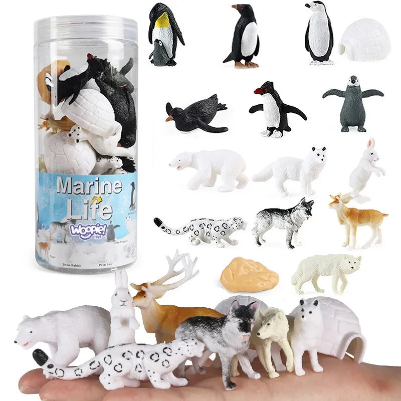 Woopie Arkties gyvūnų figūrėlių rinkinys